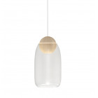 Mater Liuku Ball Pendant Light Matt Lacquered Transparent Glass