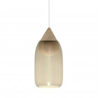 Mater Liuku Drop Pendant Light Matt Lacquered Smoked Glass