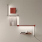 Axolight Poses LED Wall Light System Lifestyle Shelves