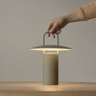 Audo Copenhagen Ray LED Portable Table Lamp - Dusty Green