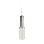 J. Adams Flume 80 Pendant Satin Nickel - Clear Glass