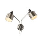 Bert Frank Riddle Double Wall Light Satin Nickel