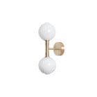 SkLO Stem 2x Wall / Ceiling Light White - Brushed Brass (off)