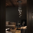 KDLN Dew 3 LED Suspension Light in Living Room