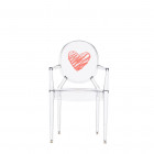 Kartell Kids Lou Lou Ghost Chair  Crystal Heart