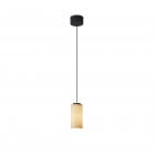 Santa & Cole Cirio Simple LED Pendant Porcelain Black Surface Canopy