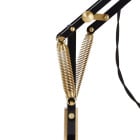 Anglepoise Original 1227 Brass Lamp with Wall Bracket Jet Black Spring Details