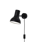 Anglepoise Type 75 Mini Wall Light Jet Black - Cable & Plug