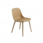 Muuto Fiber Sidechair Normal Shell - Ochre/Oak