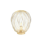 Fontana Arte Pinecone Table Lamp Medium Transparent Gold