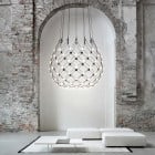 Luceplan Mesh LED Suspension 80cm