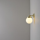 Original BTC Mini Globe Wall Light Brass/Opal
