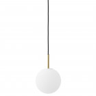 Audo Copenhagen TR Bulb Pendant Brushed Brass / Matt Opal Shade