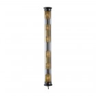 DCW éditions In The Tube 120-1300 Wall Light Gold Diffusers / Silver Reflector / Black Stoppers