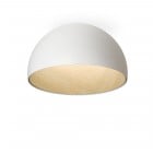 Vibia Duo Dome LED Ceiling Light Large Flat White