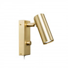 Orsjo Puck Wall Light in Brass (External Cable)