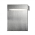 Flos Real Matter LED Wall Light Brushed Stainless Steel