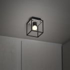 White Marble Buster + Punch Caged 1.0 Ceiling/Wall Light