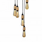 Buster + Punch Hooked 6.0 Nude Chandelier - Brass with Gold Bulb