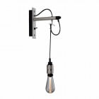 Buster + Punch Hooked Nude Wall Light - Stone & Steel with Crystal Bulb