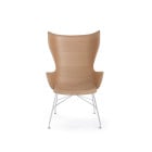 Kartell Smart Wood K/Wood Chair - Light Wood, Slatted Ash, Chrome