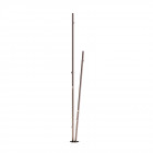 Vibia Bamboo Double LED Outdoor Floor Lamp 4811 Oxide