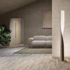 KDLN Evita Floor Lamp Dove Grey in Living Room