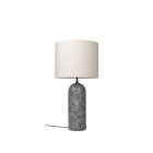 Gubi Gravity XL Floor Lamp Low Canvas Shade/Grey Marble