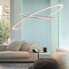 Nemo Lighting Ellisse Double LED Pendant White