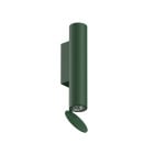 Flos Flauta Spiga 1 LED Outdoor Wall Light Forest Green
