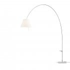 Luceplan Lady Costanza Floor Lamp - White shade, aluminium body
