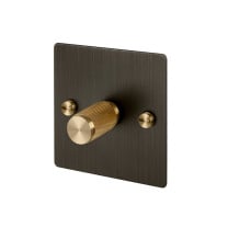 Buster and Punch 1G Dimmer Switch Smoked Bronze and Brass