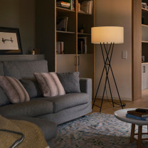 Marset Cala Metal Floor Lamp Lifestyle Lounge 2