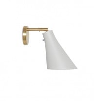 Rubn Miller Wall Light Silk Grey Brass