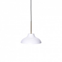 Rubn Bolero LED Pendant Light Oyster White Brass Small