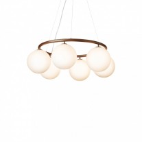 Nuura Miira 6 Circular Pendant Dark Bronze/Opal White