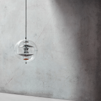 Verpan VP Globe Brushed Aluminium Pendant Light