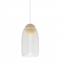 Mater Liuku Ball Pendant Light Matt Lacquered Transparent Glass