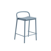 Muuto Linear Steel Bar Stool Small Pale Blue