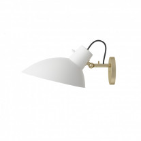 Astep VV Cinquanta Wall Light White/Brass with Switch