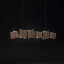 Terzani Gaia Linear LED Pendant - Walnut