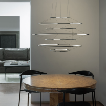 Nemo Lighting Drop 7 LED Suspension Light Grey Situ