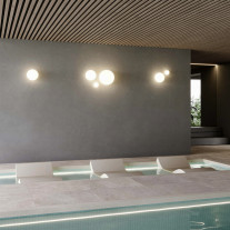 Lodes Volum Ceiling/Wall Lights by the pool