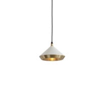 Bert Frank Shear Pendant Brushed Brass White