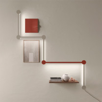 Axolight Poses LED Wall Light System Lifestyle Shelves
