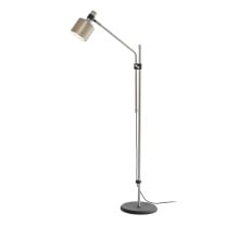 Bert Frank Riddle Single Floor Lamp Satin Nickel