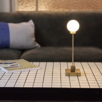 Northern Snowball Portable LED Table Lamp Lifestyle Coffee Table