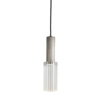 J. Adams Flume 80 Pendant Satin Nickel - Clear Glass