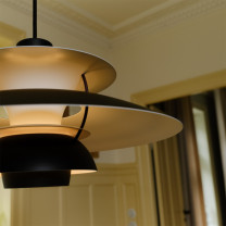 Louis Poulsen PH 5 Mini Pendant Black Edition From Below