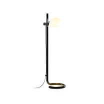 Marset Lauro Floor Lamp Dark Brown White
